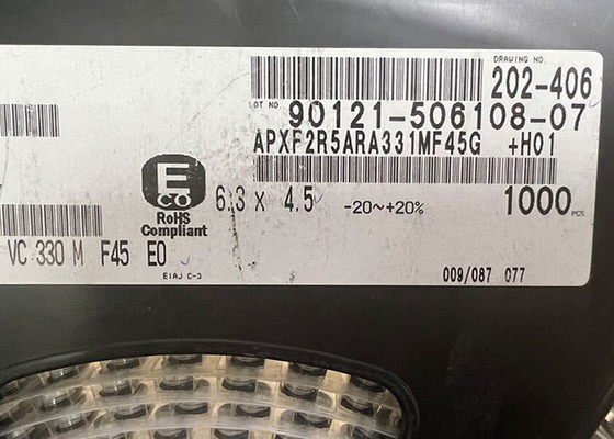 APXF2R5ARA331MF45G układ scalony 330uF aluminiowe kondensatory polimerowe 12mOhm