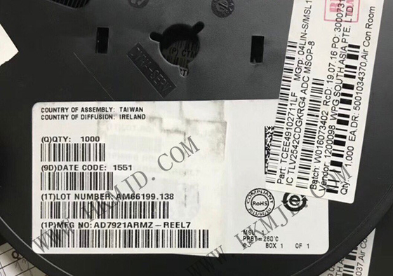 Czip złączonego obwodu AD7921ARMZ 72,5 dB Analog do cyfrowego konwertera