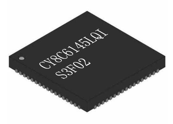 Niski pobór mocy CY8C6145LQI-S3F02 32-bitowy podsystem procesora VFQFN68 ARM Cortex M4F 150 MHz