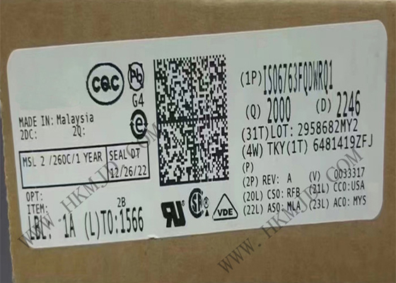 Układ scalony ISO6763FQDWRQ1 Sześciokanałowe izolatory cyfrowe SOIC16