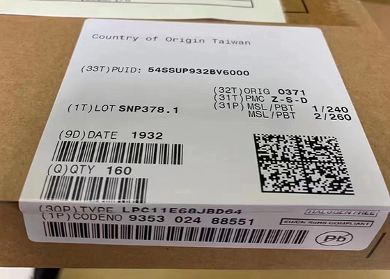 Elektroniczne układy scalone jednordzeniowy 50MHz 256KB LPC11E68JBD64 mikrokontroler IC