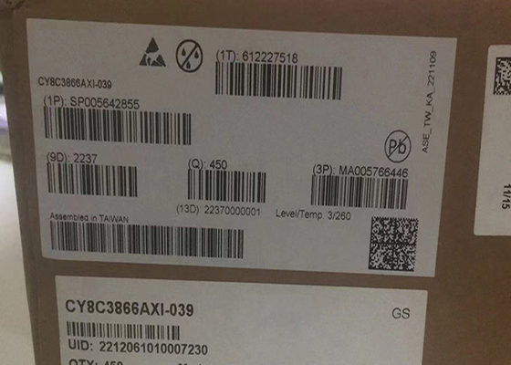 Układ scalony Chip 8-bitowy 67 MHz 64 KB CY8C3866AXI-039 Mikrokontroler IC 100-TQFP