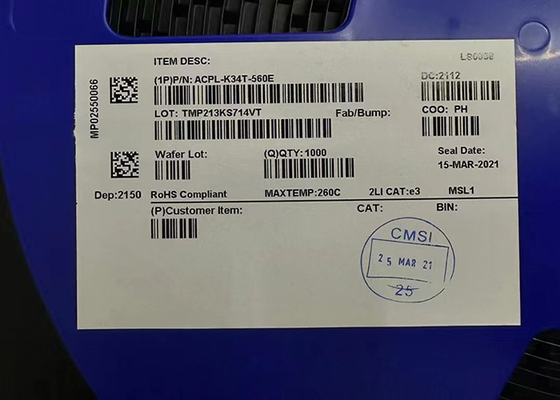 ACPL-K34T-560E Motoryzacja 2,5 A Szczytowy wysoki prąd wyjściowy Transoptor napędu bramki MOSFET