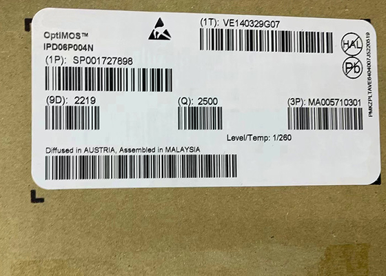 Kanał P IPD06P004N Tranzystor MOSFET mocy TO-252-3 Układ scalony 60V