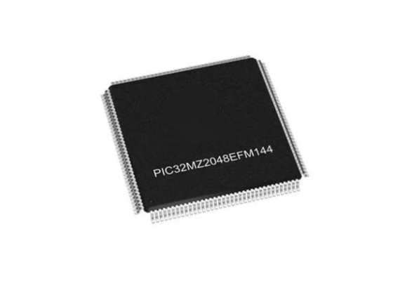 Do 2 MB PIC32MZ2048ECH144-I/PH 32-bitowe mikrokontrolery — MCU 200 MHz 2048 KB Flash