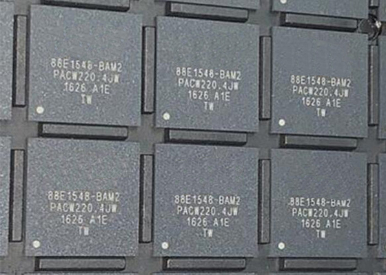 Cztery porty 88E1548-A1-BAM2C000 Energooszczędny nadajnik Ethernet IC 196-TFBGA