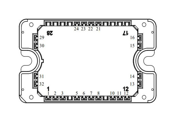 Trójpoziomowy inwerter MSCSM170TLM23C3AG Moduł zasilania SiC MOSFET 1700 V 4-kanałowy