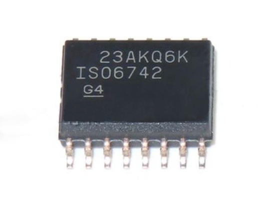 Układ scalony Chip ISO6742DWR Czterokanałowe izolatory cyfrowe 50 Mb/s 16-SOIC