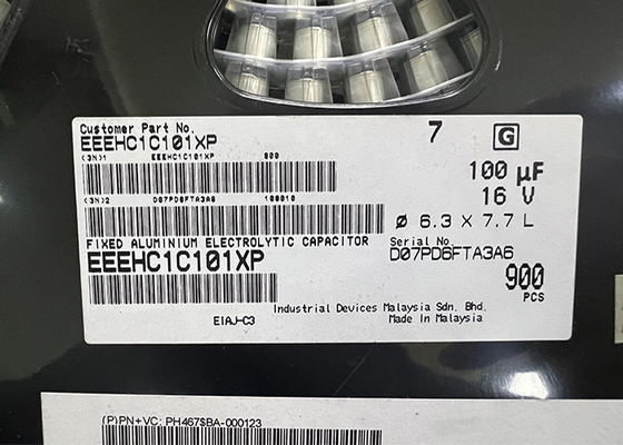 100uF Aluminiowe kondensatory elektrolityczne EEEHC1C101XP Układ scalony SMD