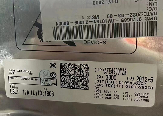 Analogowy przedni koniec AFE4900YZR 30-XFBGA Zintegrowany układ scalony AFE 1 kHz