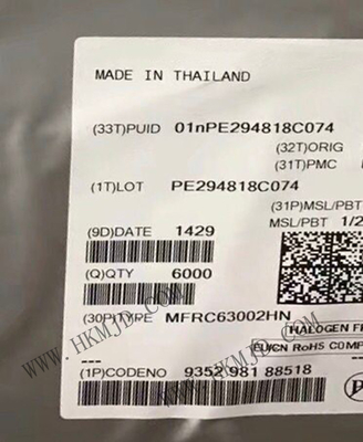 Zintegrowany obwod MFRC63002HN 3V RFID Transponder IC 32-VFQFN