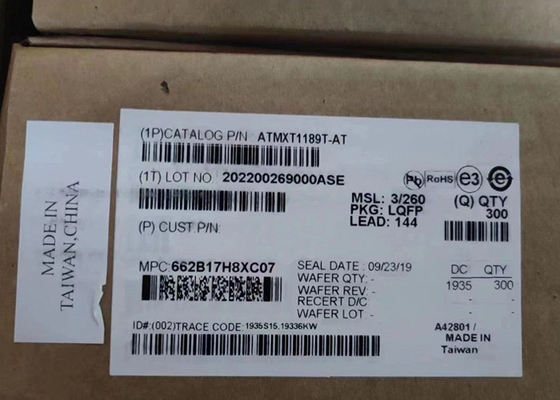 Zintegrowane układy elektroniczne ATMXT1189T-AT Automatyczne sterowniki ekranu dotykowego LQFP144