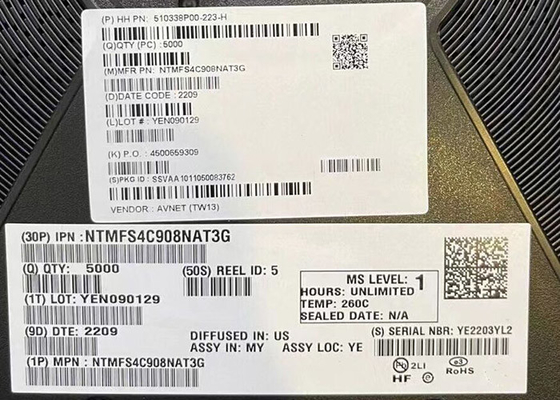 Chipy zintegrowanych obwodów NTMFS4C908NAT3G Transystory MOSFET o pojedynczym kanale N