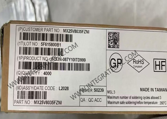 MX25V8035FZNI Chip pamięci IC 2.3V do 3.6V 8 Mbit NOR pamięć flash WSON-8