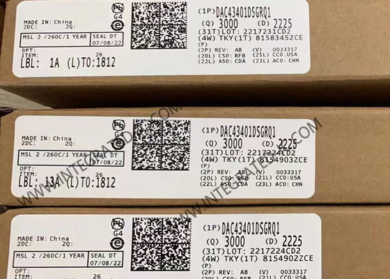 Chip zintegrowanego obwodu DAC43401DSGRQ1 8-bitowy DAC 8-WSON