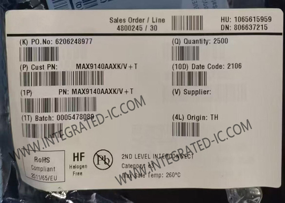 MAX9140AAXK Chip zintegrowanego obwodu 40ns Jednokanalizowane szybkie porównywacze SC-70-5