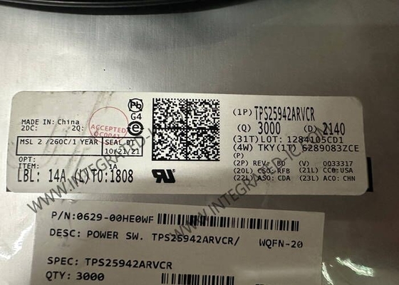 TPS25942ARVCR Chip zintegrowanego obwodu 5A Elektroniczny bezpiecznik WQFN-20 eFuse Power MUX