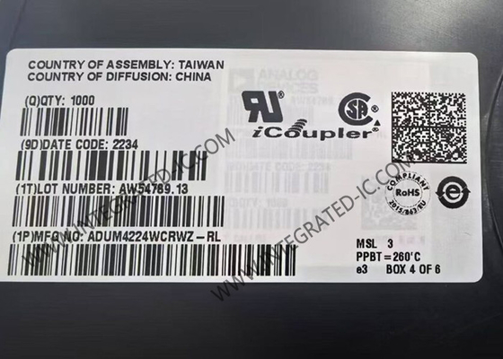 ADUM4224WCRWZ Integrated Circuit Chip 5kVrms Izolowane precyzyjne sterowniki bram pół mostkowych
