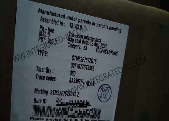 Układ scalony 1 MB STM32F767ZGT6 32-bitowy mikrokontroler jednordzeniowy IC