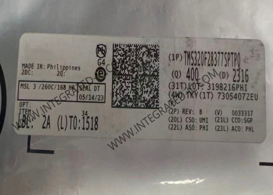 Mikrokontroler MCU TMS320F28377SPTPQ Mikrokontroler 32-bitowy jednojadrowy 200MHz 1MB