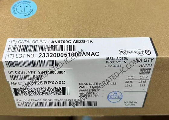LAN8700C-AEZG Ethernet IC 10/100 Base-T/TX Ethernet Transceiver fizycznej warstwy