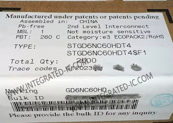 STGD6NC60HDT4 Układ scalony 600V N-kanałowy PowerMESH Tranzystory IGBT