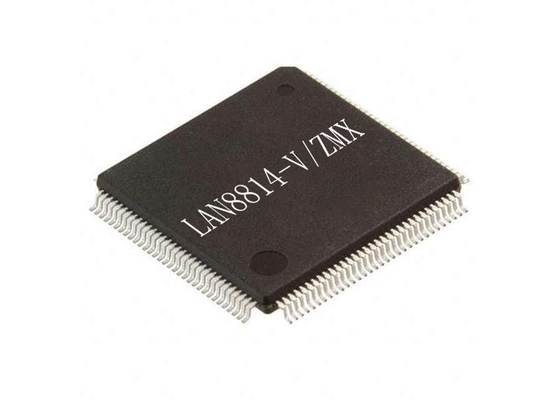 Elektroniczne obwody zintegrowane 128-TQFP LAN8814-V/ZMX 4-port Ethernet Transceiver IC