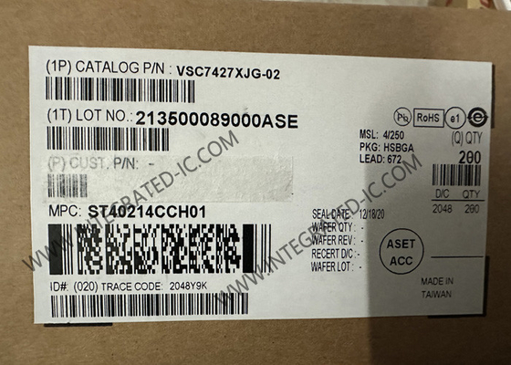 IC Ethernet VSC7427XJG-02 26 Port Managed Layer 2-Ethernet Switch IC