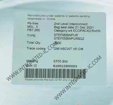 STEF05BWPUR Chip zintegrowanego obwodu, bezpiecznik elektroniczny zintegrowany dla linii 5V DFN-10