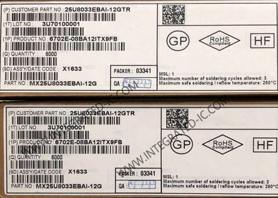 MX25U8033EBAI-12G Memory IC Chip 8Mbit CMOS MXSMIOTM NOR Flash Memory IC WLCSP-8