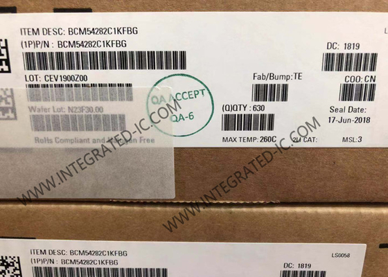 BCM54282C1KFBG Ethernet IC Octal-Port Gigabit Ethernet Transceiver Z Interfejsem QSGMII