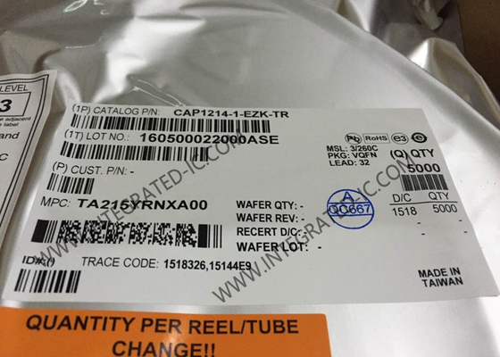 CAP1214-1-EZK-TR Sensor IC Wielokanalizowany pojemnościowy czujnik dotykowy i sterownik LED