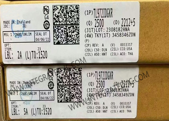 TL972IDGKR Integrated Circuit Chip Dual 12V 12MHz Niski hałasowe wzmacniacze operacyjne