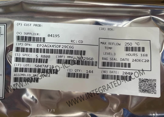 Pole programowalne Array bramy EP2AGX45DF29C6G 3.35Mbit FPGA programowalny chip logiczny