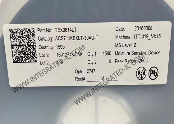 ACS711KEXLT-30AU Czujnik IC 30A Efekt Halla Czujnik prądu liniowego QFN12