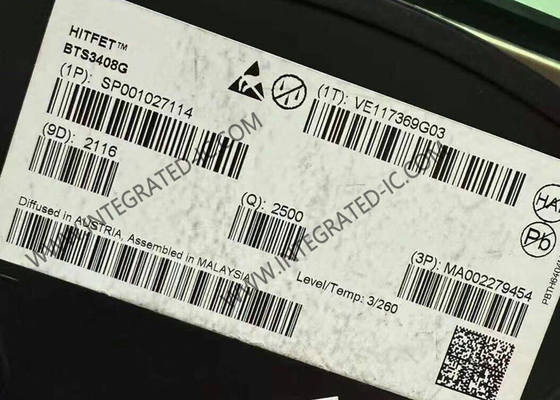 BTS3408G Chip zintegrowanego obwodu podwójny kanał, przełącznik PG-DSO-8