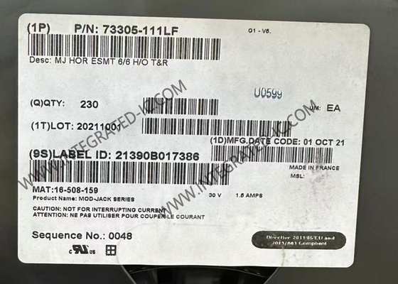 73305-111LF Konektory Wielo-port Jack Modular Connector Do zastosowań LAN