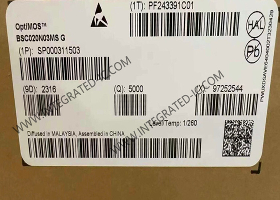 BSC020N03MSG Chip zintegrowanego obwodu 30V OptiMOS N-Channel Power MOSFET Transistory