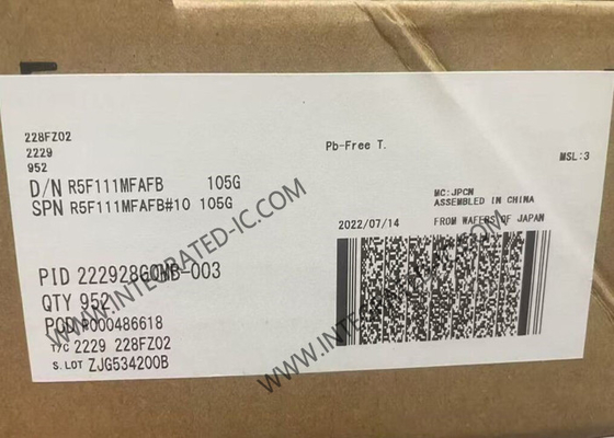 R5F111MFAFB Mikrokontroler MCU RL78/L1C Mikrokontroler IC 24MHz 16Bit MCU LQFP80