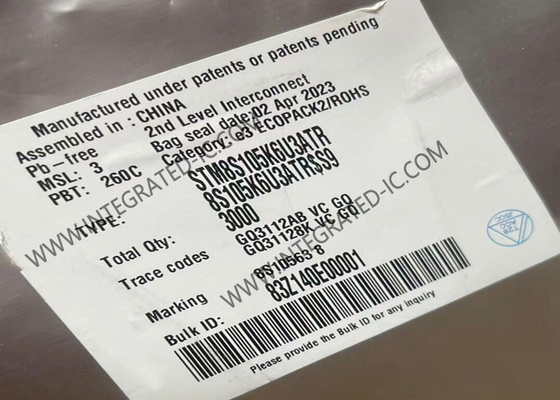 STM8S105K6U3ATR Mikrokontroler MCU 16MHz Główna linia dostępu 8-bitowa STM8S MCU 32-UFQFN