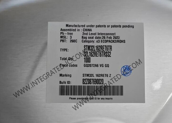 STM32L162RET6TR Mikrokontroler MCU 32MHz 32Bit Single Core MCU LQFP64 Wbudowany MCU