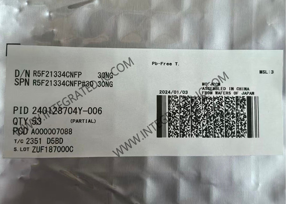 R5F21334CNFP Mikrokontroler MCU 20MHz 16-bitowe mikrokontrolery z rdzeniem procesora R8C