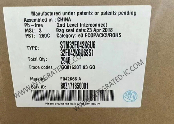 STM32F042K6U6 Mikrokontroler MCU 32bit Single Core MCU 48MHz Embedded MCU