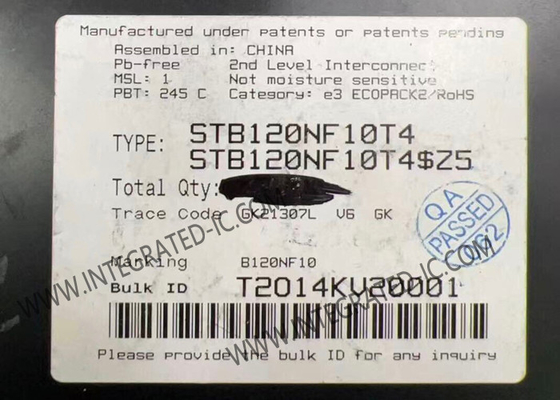 STB120NF10T4 Chip zintegrowanego obwodu 100V 110A STripFET II Transistory MOSFET