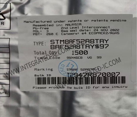 STM8AF52A8TAY Mikrokontroler MCU 8Bit Mikrokontrolery 24MHz Automotive 8Bit MCU