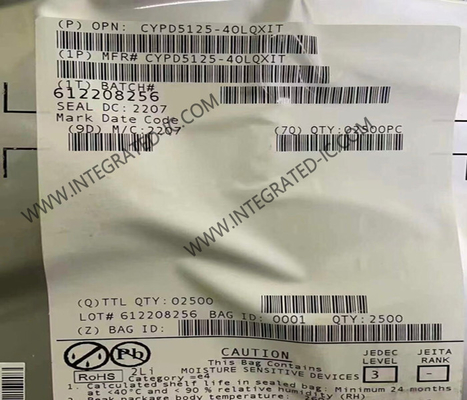 CYPD5125-40LQXIT Chip zintegrowanego obwodu sterownik portu USB typu C